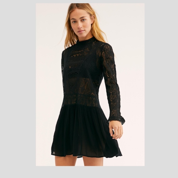 long sleeve drop waist dress